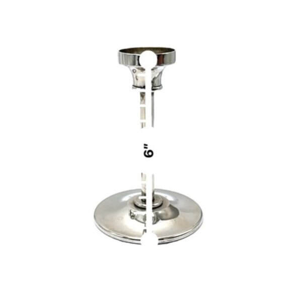 Godinger Silver Plate Candle Holder Set With Tray - Picture 6 of 10